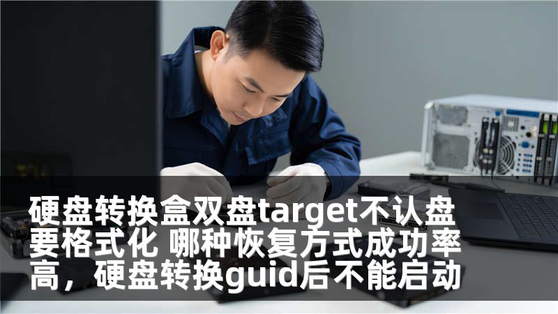 硬盘转换盒双盘target不认盘要格式化 哪种恢复方式成功率高，硬盘转换guid后不能启动