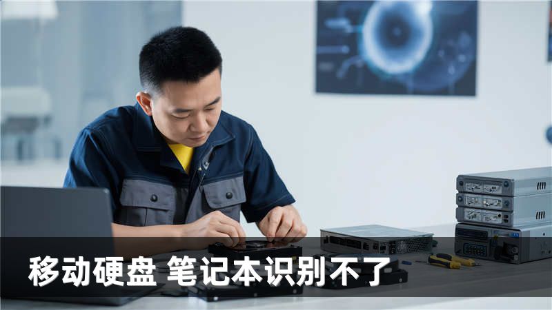 移动硬盘 笔记本识别不了