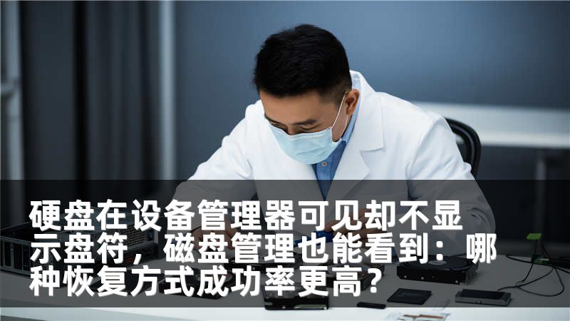 硬盘在设备管理器可见却不显示盘符，磁盘管理也能看到：哪种恢复方式成功率更高？