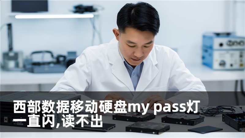 西部数据移动硬盘my pass灯一直闪,读不出
