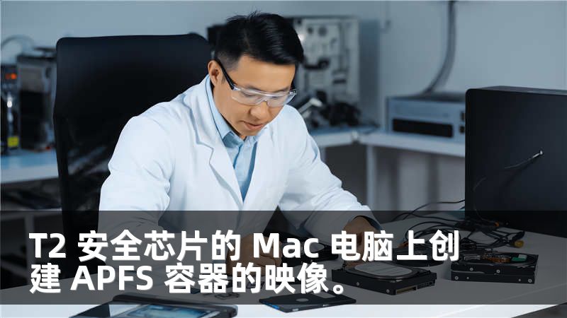 T2 安全芯片的 Mac 电脑上创建 APFS 容器的映像。