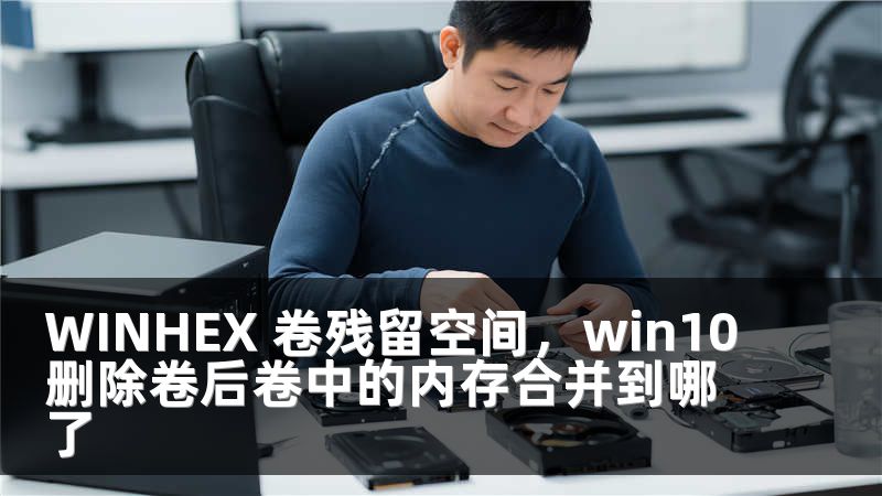 WINHEX 卷残留空间，win10删除卷后卷中的内存合并到哪了