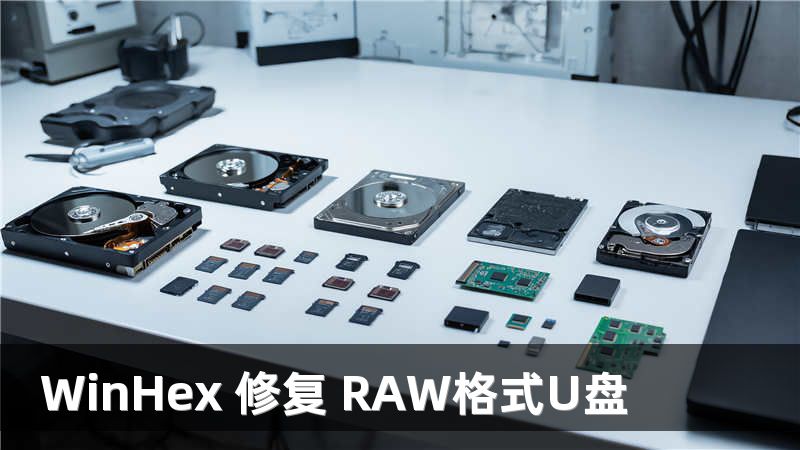 WinHex 修复 RAW格式U盘