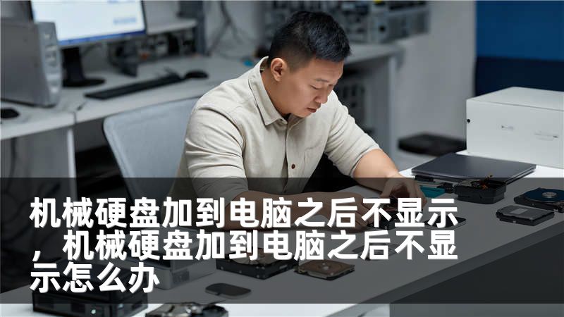 机械硬盘加到电脑之后不显示，机械硬盘加到电脑之后不显示怎么办