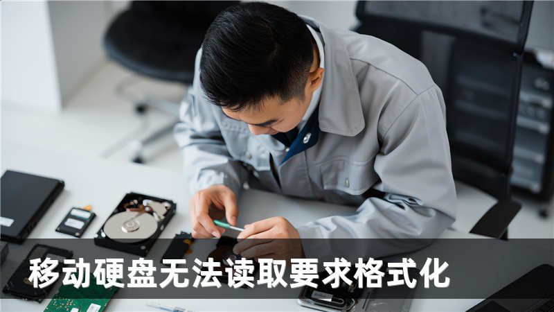 移动硬盘无法读取要求格式化