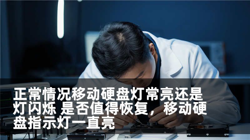 正常情况移动硬盘灯常亮还是灯闪烁 是否值得恢复,移动硬盘指示灯一直亮