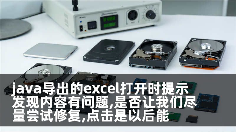 java导出的excel打开时提示发现内容有问题,是否让我们尽量尝试修复,点击是以后能