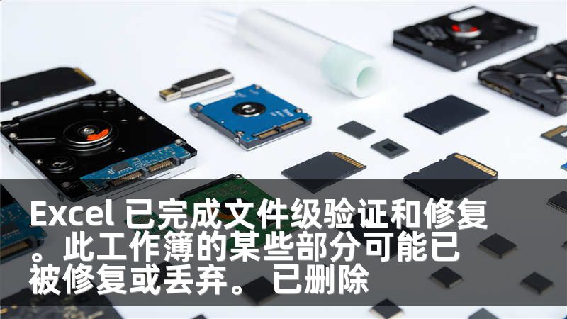 Excel 已完成文件级验证和修复。此工作簿的某些部分可能已被修复或丢弃。 已删除