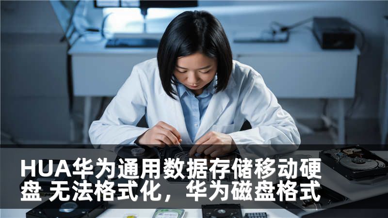 HUA华为通用数据存储移动硬盘 无法格式化，华为磁盘格式