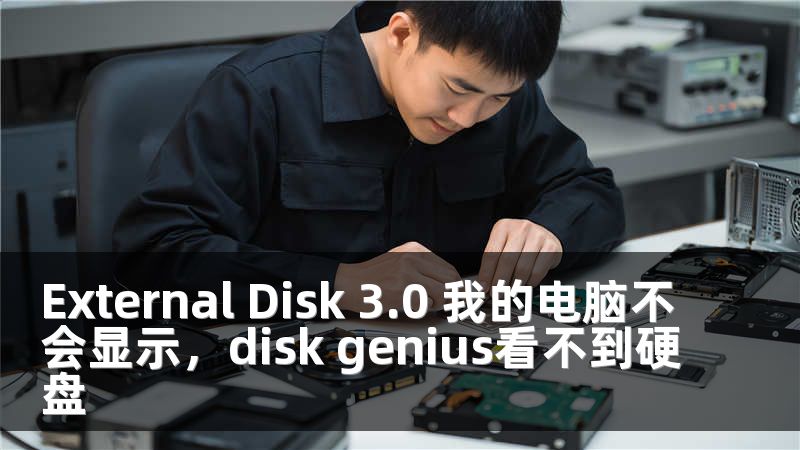 External Disk 3.0 我的电脑不会显示，disk genius看不到硬盘