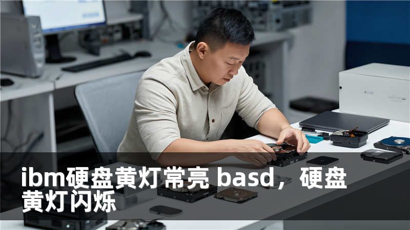 ibm硬盘黄灯常亮 basd，硬盘黄灯闪烁