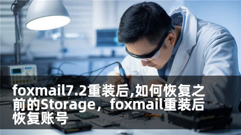 foxmail7.2重装后,如何恢复之前的Storage，foxmail重装后恢复账号
