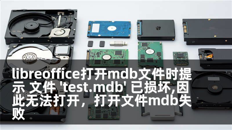 libreoffice打开mdb文件时提示 文件 'test.mdb' 已损坏,因此无法打开，打开文件mdb失败