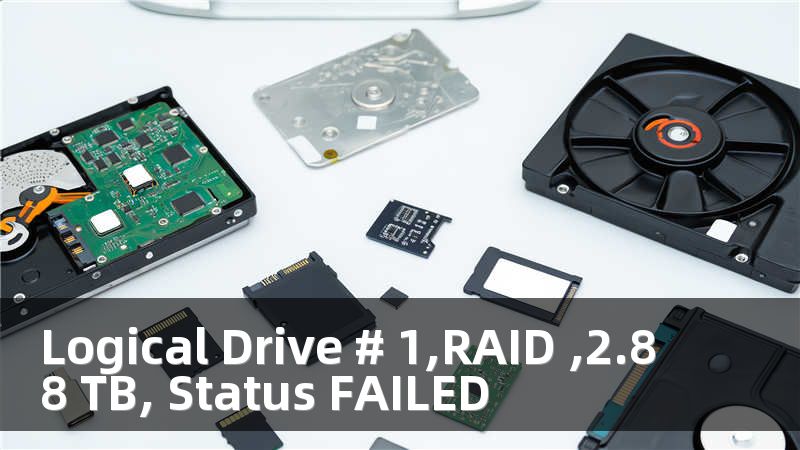Logical Drive # 1,RAID ,2.88 TB, Status FAILED