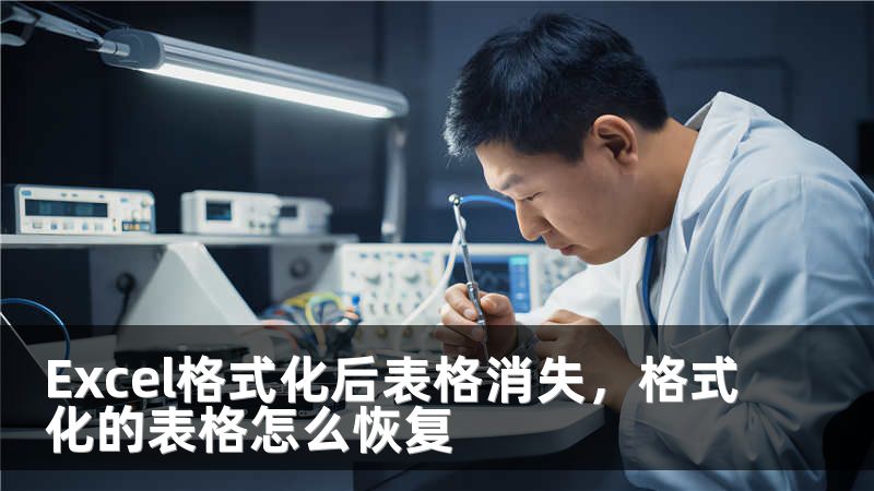 Excel格式化后表格消失，格式化的表格怎么恢复