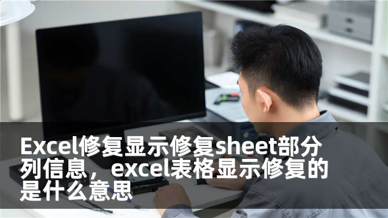 Excel修复显示修复sheet部分列信息，excel表格显示修复的是什么意思