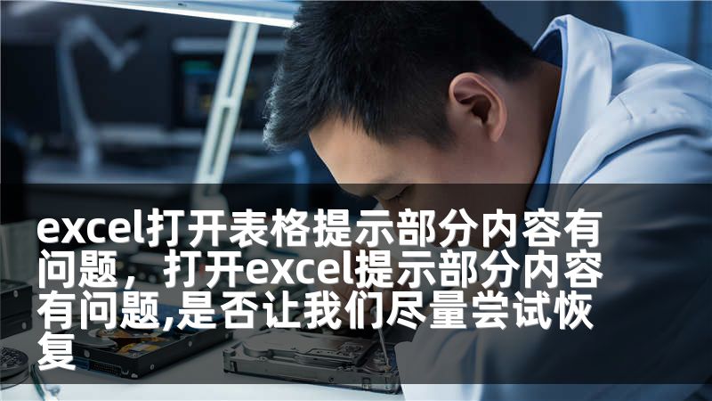 excel打开表格提示部分内容有问题，打开excel提示部分内容有问题,是否让我们尽量尝试恢复
