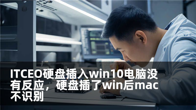 ITCEO硬盘插入win10电脑没有反应，硬盘插了win后mac不识别