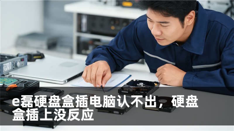 e磊硬盘盒插电脑认不出，硬盘盒插上没反应