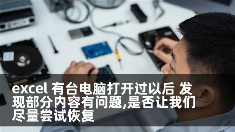 excel 有台电脑打开过以后 发现部分内容有问题,是否让我们尽量尝试恢复
