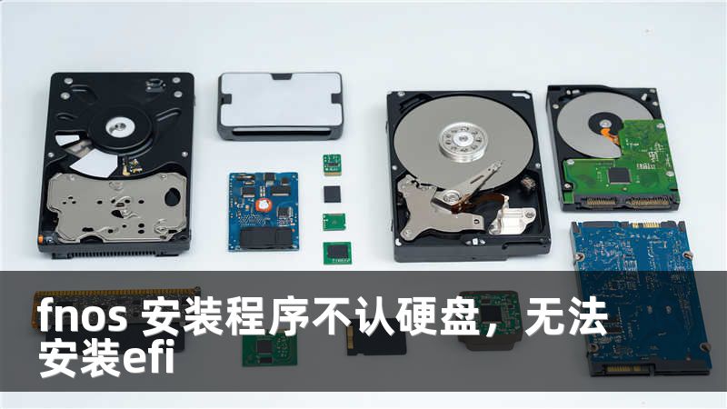 fnos 安装程序不认硬盘，无法安装efi