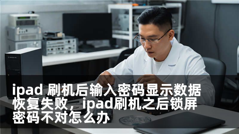 ipad 刷机后输入密码显示数据恢复失败，ipad刷机之后锁屏密码不对怎么办