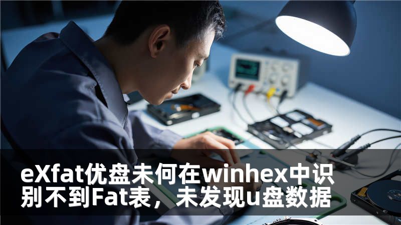eXfat优盘未何在winhex中识别不到Fat表，未发现u盘数据