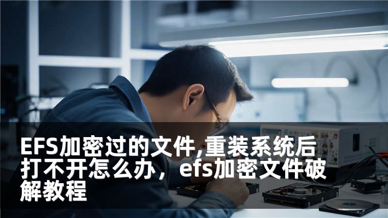 EFS加密过的文件,重装系统后打不开怎么办，efs加密文件破解教程