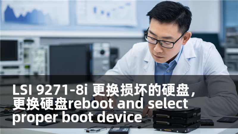 LSI 9271-8i 更换损坏的硬盘，更换硬盘reboot and select proper boot device