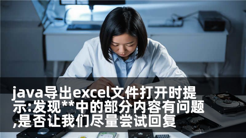 java导出excel文件打开时提示:发现**中的部分内容有问题,是否让我们尽量尝试回复