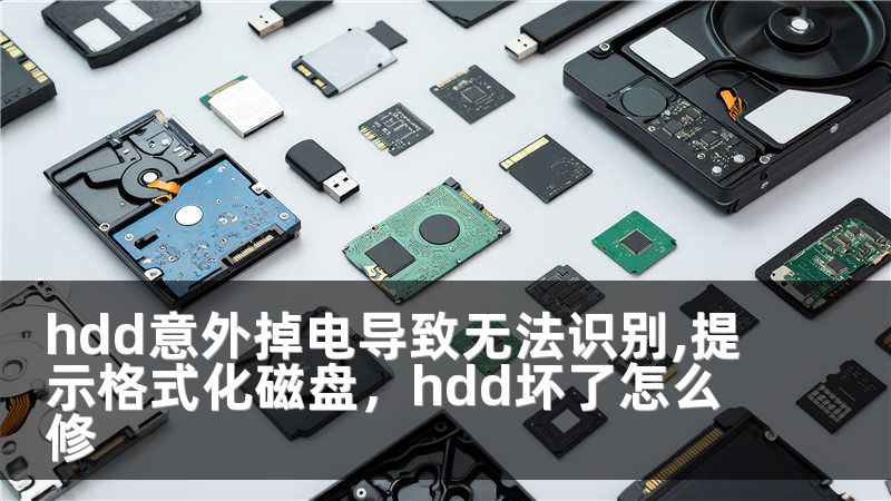 hdd意外掉电导致无法识别,提示格式化磁盘，hdd坏了怎么修