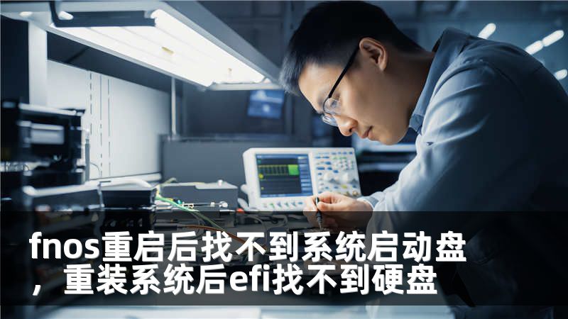 fnos重启后找不到系统启动盘，重装系统后efi找不到硬盘