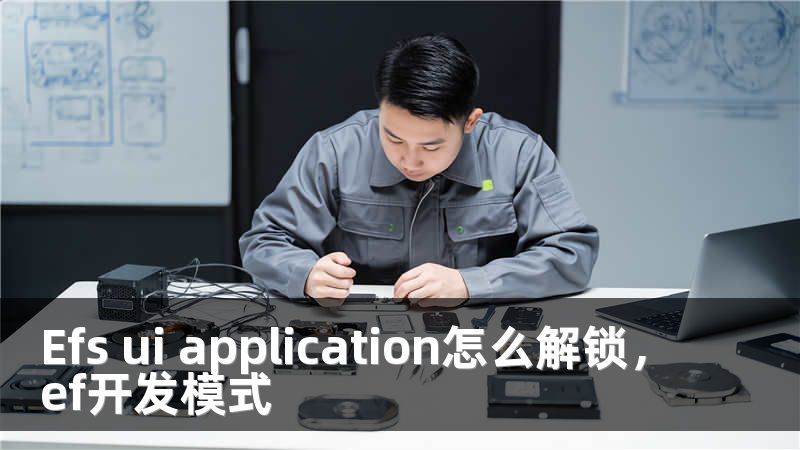 Efs ui application怎么解锁，ef开发模式
