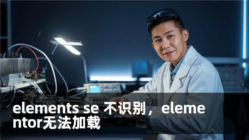 elements se 不识别，elementor无法加载