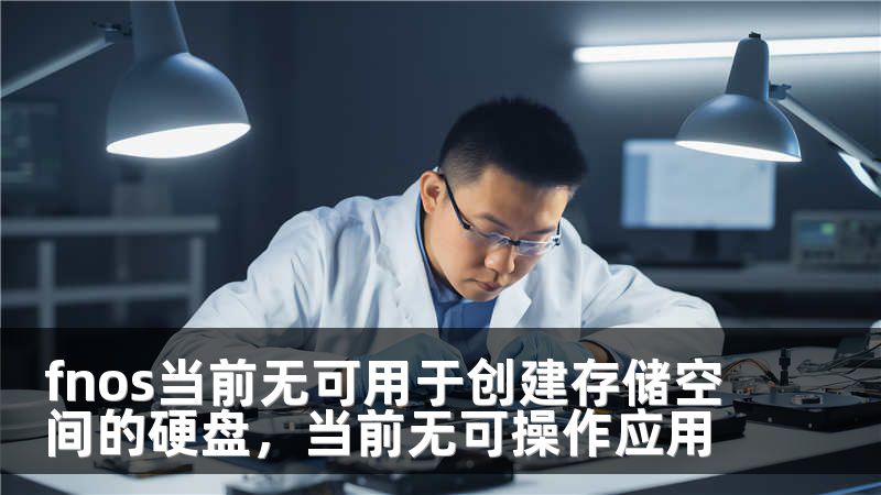 fnos当前无可用于创建存储空间的硬盘，当前无可操作应用