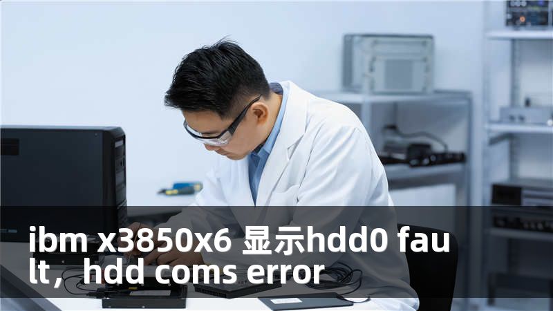ibm x3850x6 显示hdd0 fault，hdd coms error