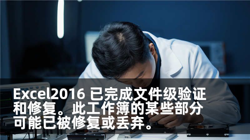 Excel2016 已完成文件级验证和修复。此工作簿的某些部分可能已被修复或丢弃。