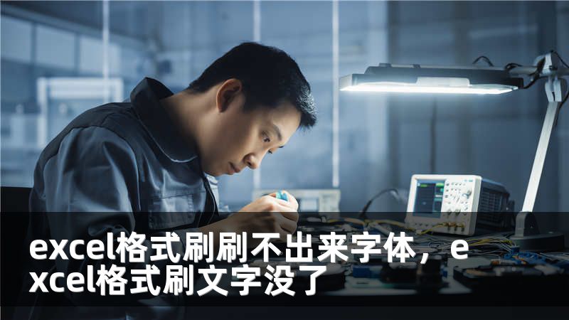 excel格式刷刷不出来字体，excel格式刷文字没了