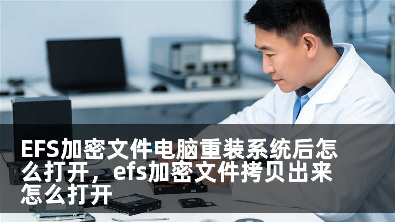 EFS加密文件电脑重装系统后怎么打开，efs加密文件拷贝出来怎么打开