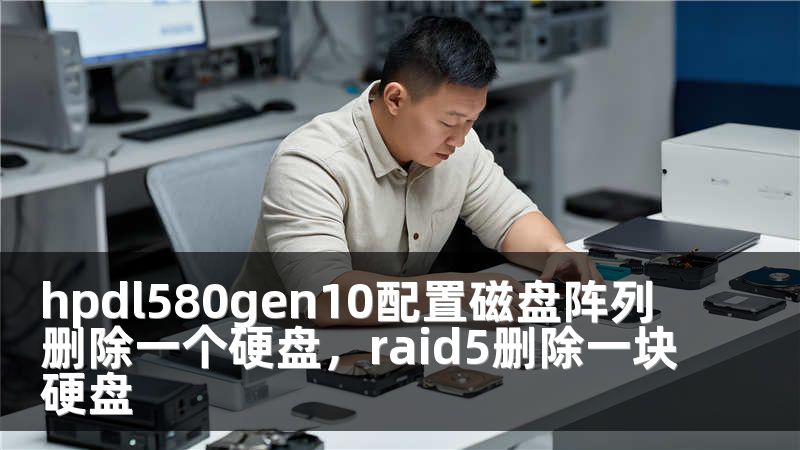 hpdl580gen10配置磁盘阵列删除一个硬盘，raid5删除一块硬盘