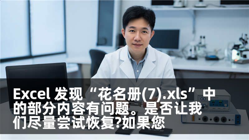 Excel 发现“花名册(7).xls”中的部分内容有问题。是否让我们尽量尝试恢复?如果您