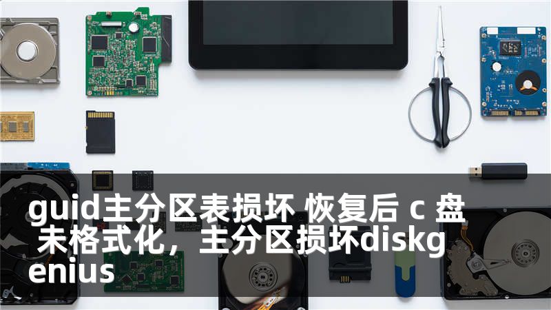 guid主分区表损坏 恢复后 c 盘 未格式化，主分区损坏diskgenius