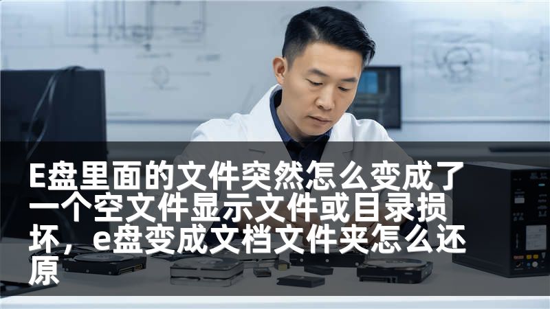 E盘里面的文件突然怎么变成了一个空文件显示文件或目录损坏，e盘变成文档文件夹怎么还原