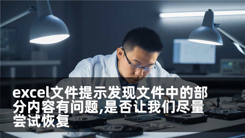 excel文件提示发现文件中的部分内容有问题,是否让我们尽量尝试恢复