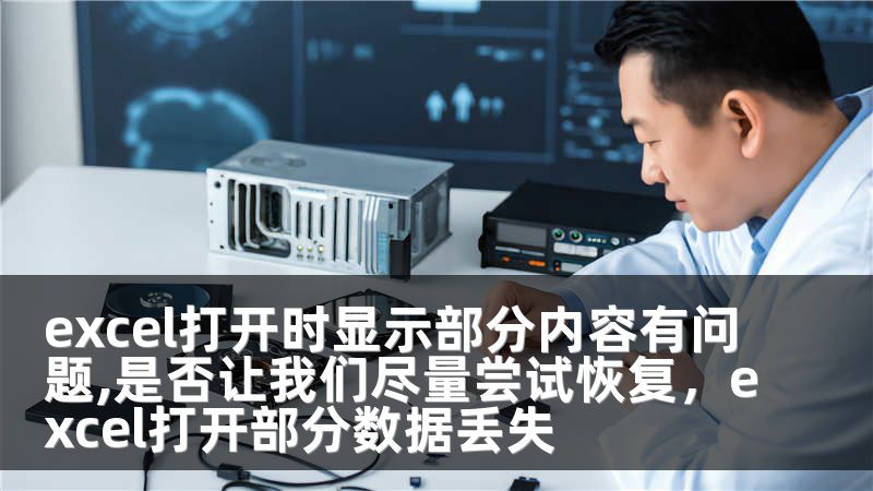 excel打开时显示部分内容有问题,是否让我们尽量尝试恢复，excel打开部分数据丢失