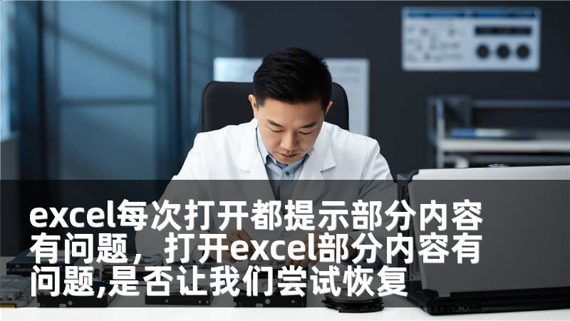 excel每次打开都提示部分内容有问题，打开excel部分内容有问题,是否让我们尝试恢复