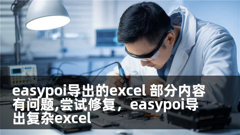 easypoi导出的excel 部分内容有问题,尝试修复，easypoi导出复杂excel