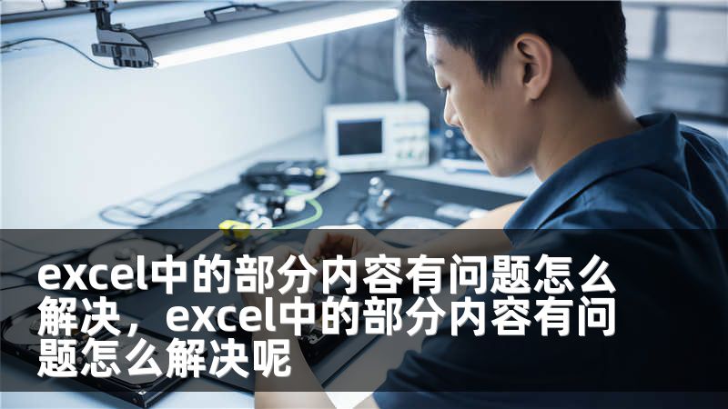 excel中的部分内容有问题怎么解决，excel中的部分内容有问题怎么解决呢