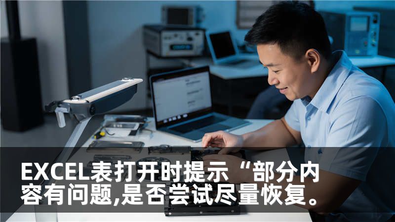 EXCEL表打开时提示“部分内容有问题,是否尝试尽量恢复。