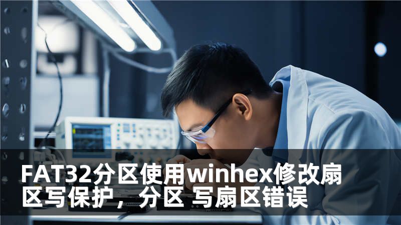 FAT32分区使用winhex修改扇区写保护，分区 写扇区错误